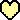 the small player heart sprite from deltarune, recolored from red to pastel yellow